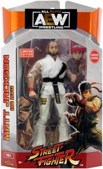 Jazwares All Elite Wrestling x Street Fighter Matt Jackson (Ryu) 6-in Action Figure GameStop Exclusive